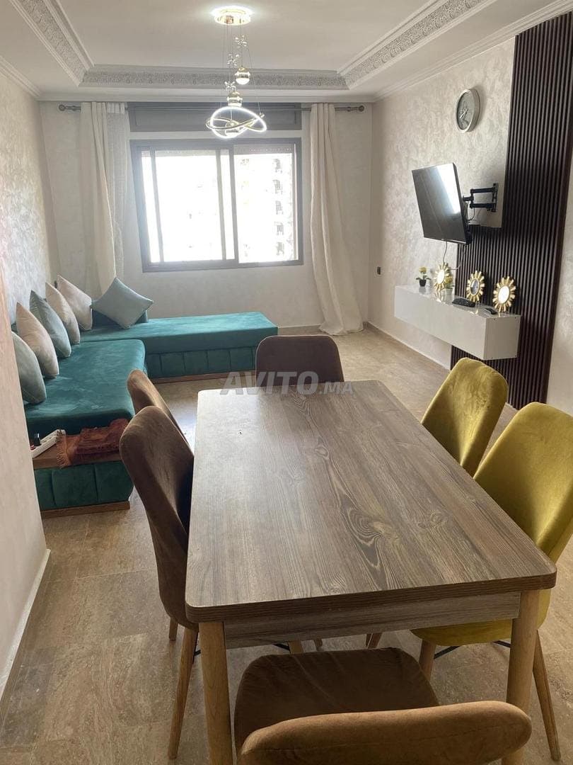 Appart meublé à louer 7000 dhs Tanger Place Mozart
