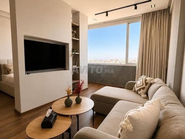 Furnished studio for rent in Anfa Romandie1