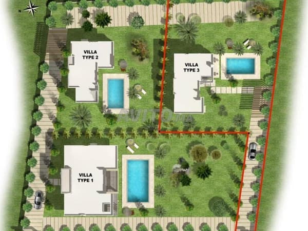 Grundstück von 3.040 m² zu verkaufen – El Menzeh