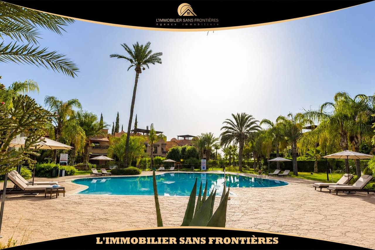 Furnished 157 m² apartment to rent on Route de Fès - Ground floor with garden, 1 bedroom, garden...