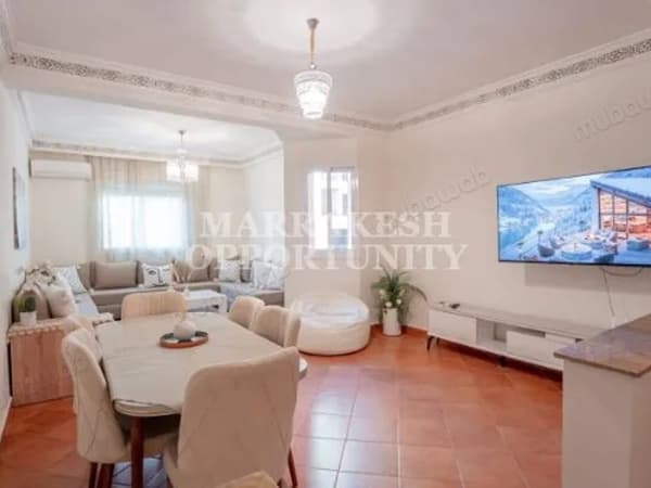 Lumineux Appartement meublé en location à Guéliz