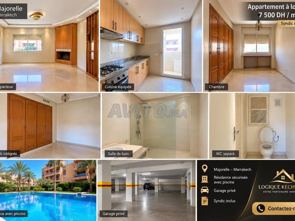 Appartement vide à louer – Majorelle
