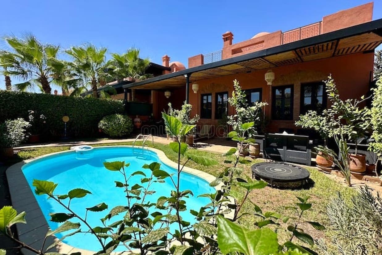 Villa 3 chambres meublée avec piscine palmeraie