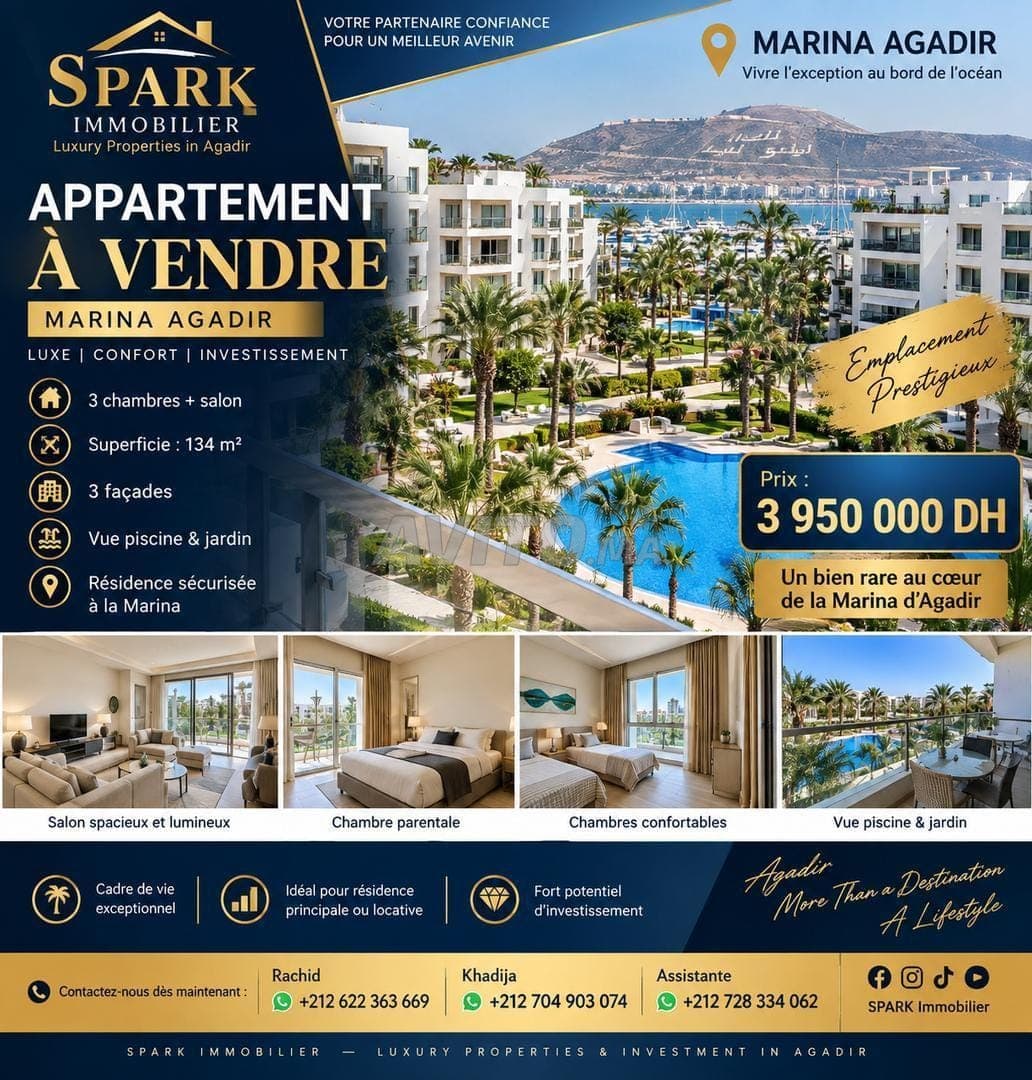 Wohnung zu verkaufen, 120 m² in Agadir