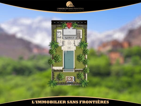 Terrain de 540 m², Zone Villa, Route d’Amizmiz : à vendre