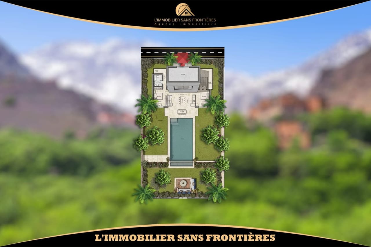 Terrain de 540 m², Zone Villa, Route d’Amizmiz : à vendre
