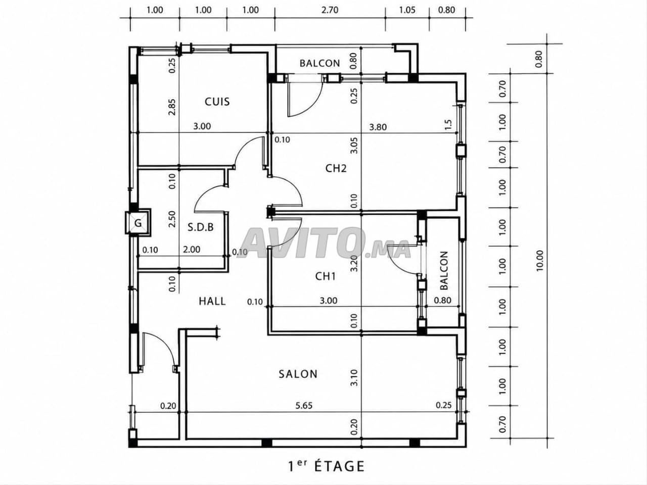 Appartement te koop 59 m² in Bouznika