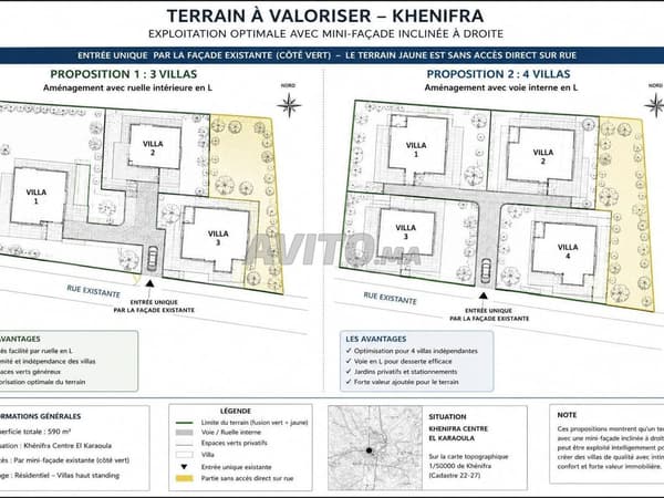 Terrain pour construire des villas à Khénifra