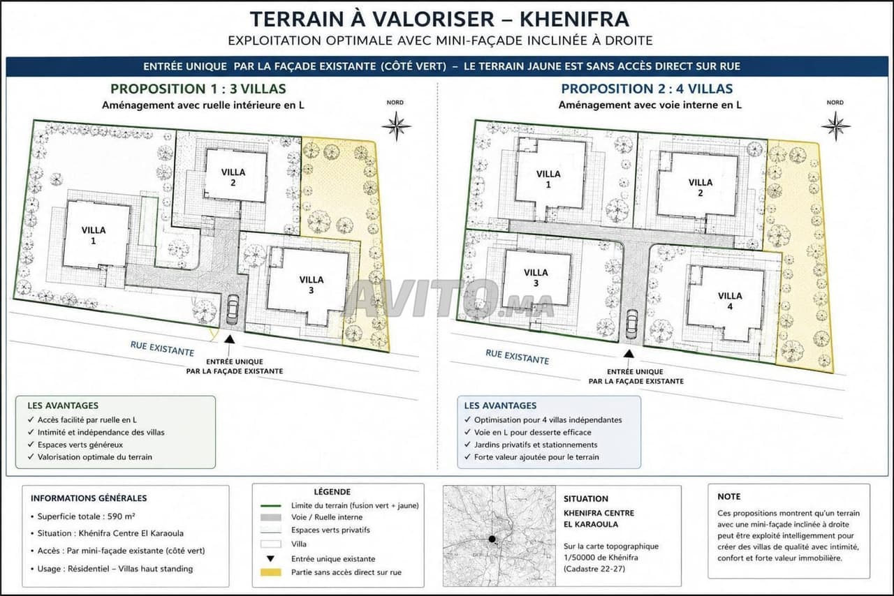 Terrain pour construire des villas à Khénifra