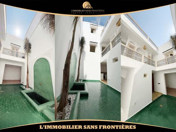 Riad vide titré à vendre à Bab Dokala, Marrakech – 3 suites – grande terrasse aménagée