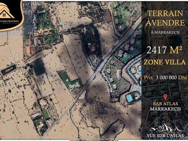 Terrain à vendre — Zone Villa – Bab Atlas, Marrakech