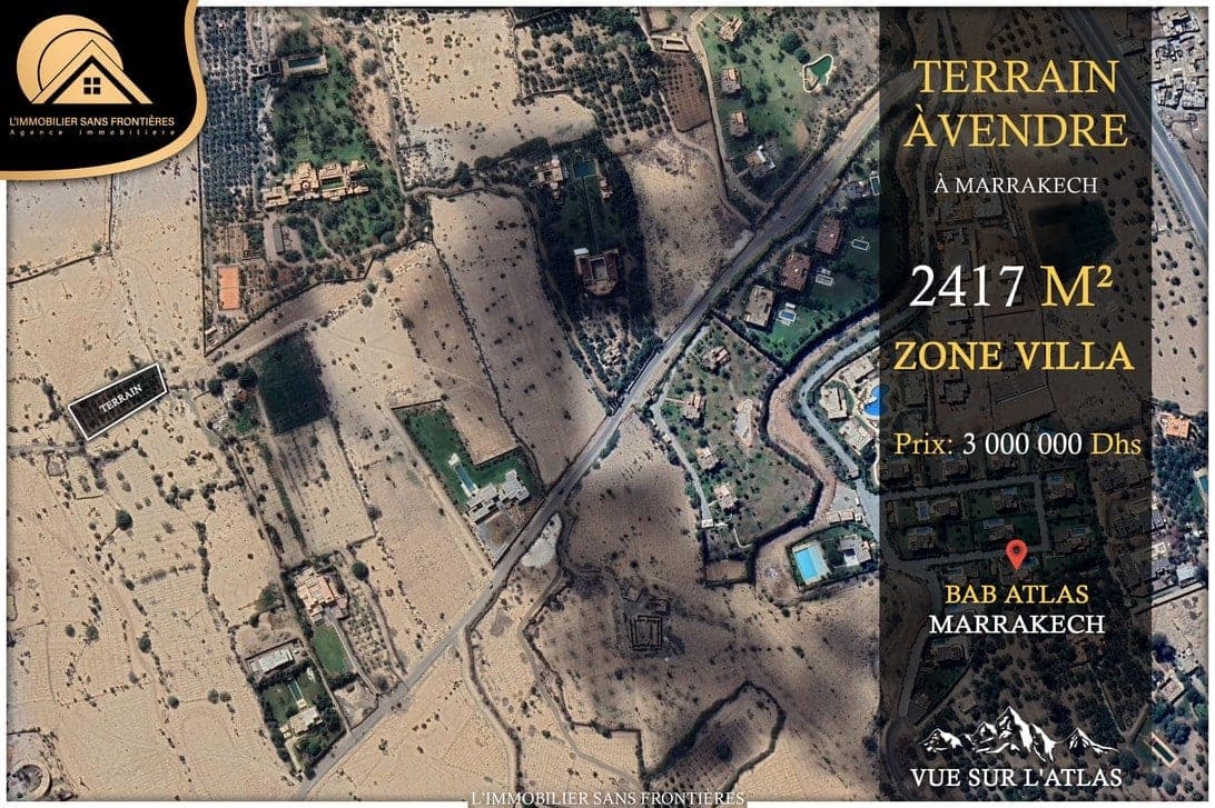 Terrain à vendre — Zone Villa – Bab Atlas, Marrakech