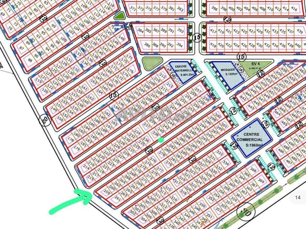 Terrain villa 280 m2 3 façades - Al Hadika 2