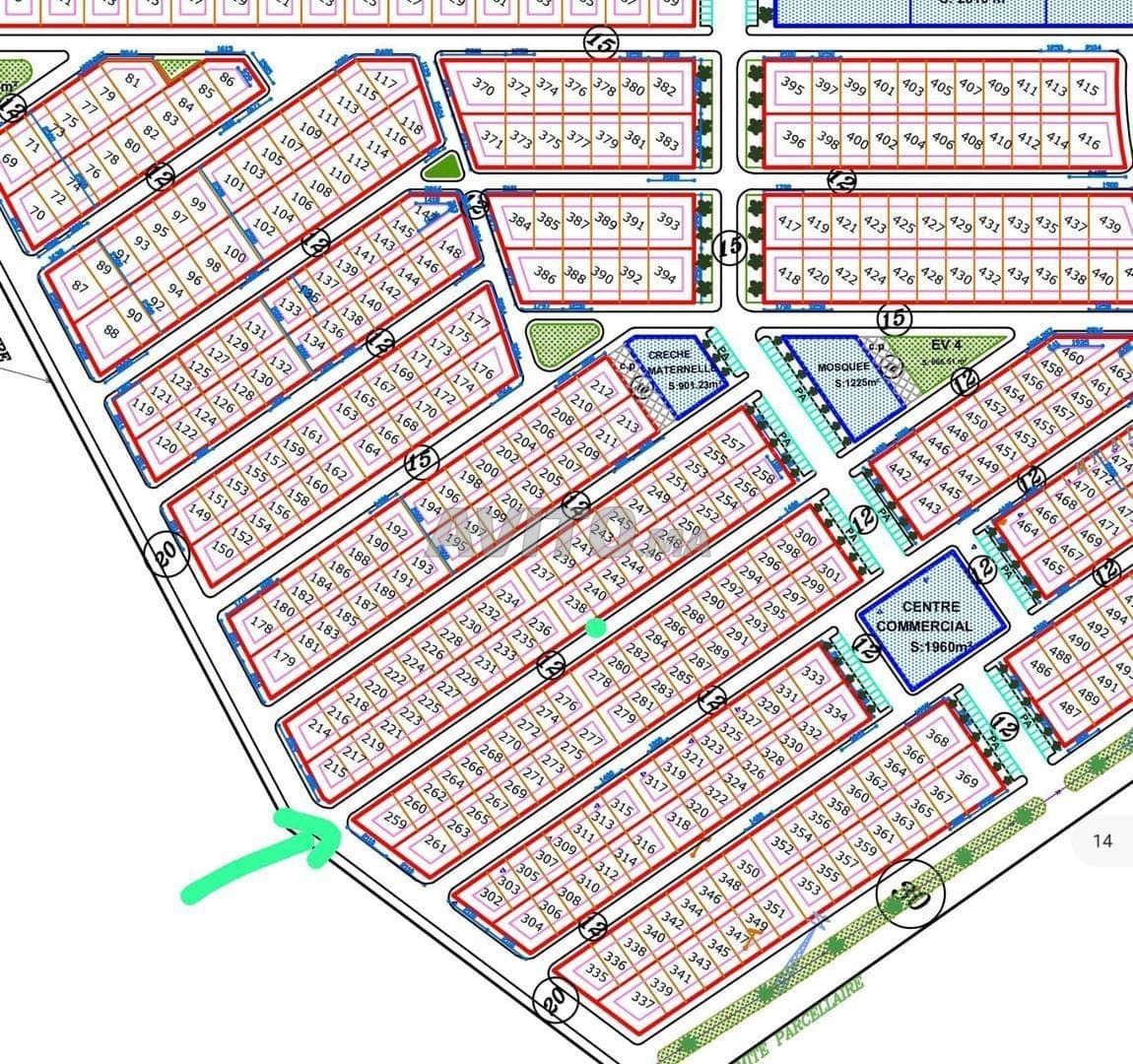 Terrain villa 280 m2 3 façades - Al Hadika 2