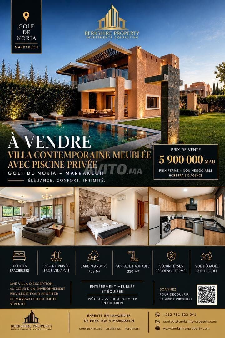 FURNISHED EXCEPTIONAL VILLA - PRIVATE POOL – GOLF