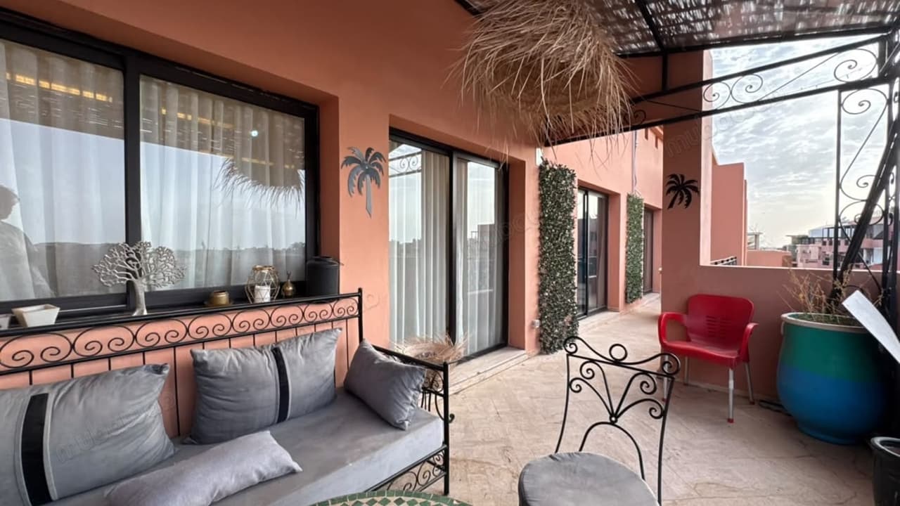 Gemeubileerd appartement met 2 slaapkamers, terras en zwembad Résidence Babylone, Hivernage
