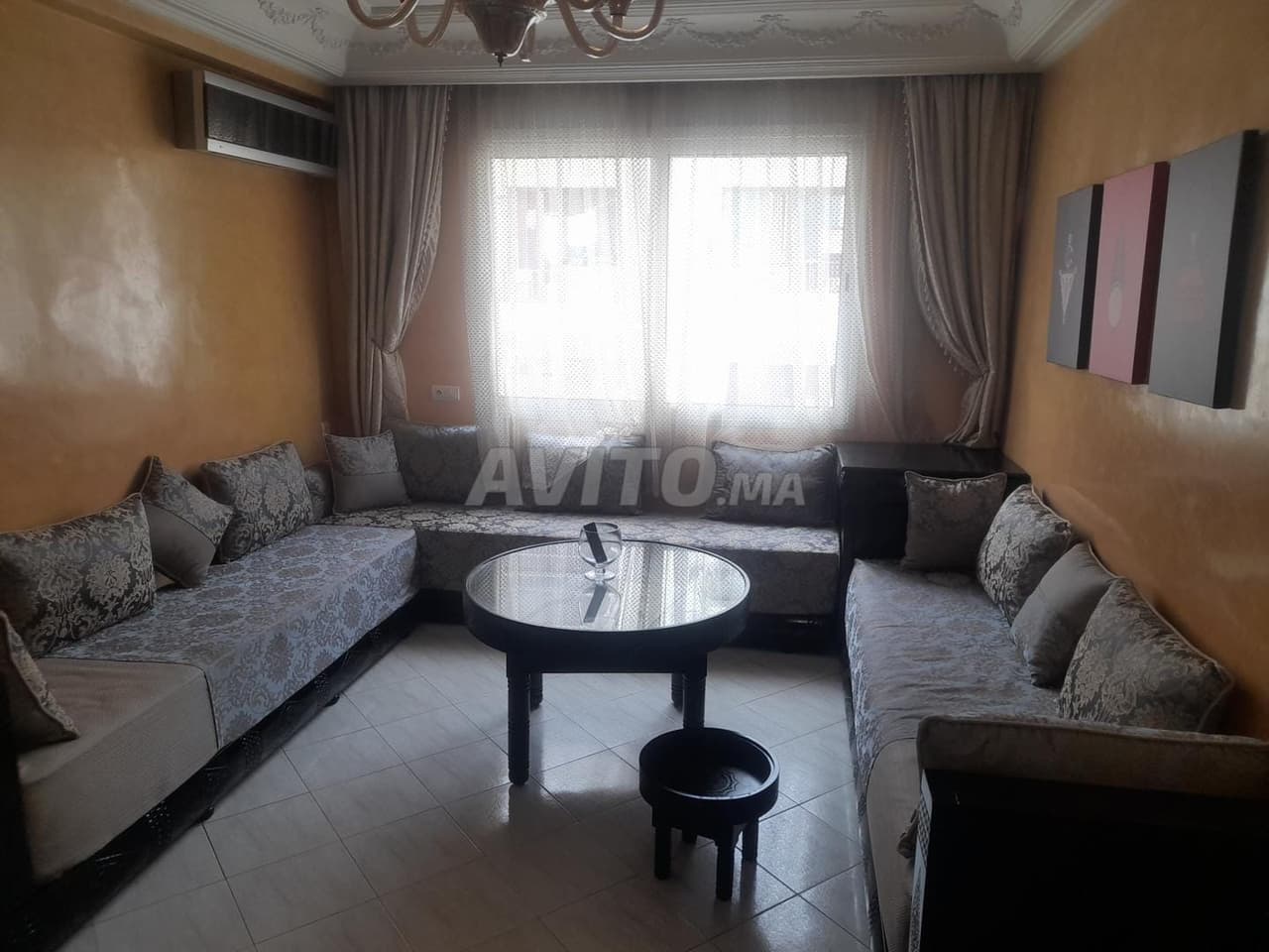 Appartement meublé 2ch salon à louer rue d'agadir