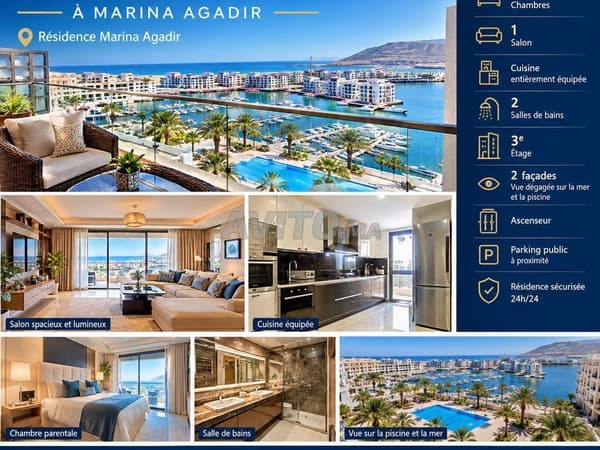 Appartement Vu Mer à vendre à Marina Agadir