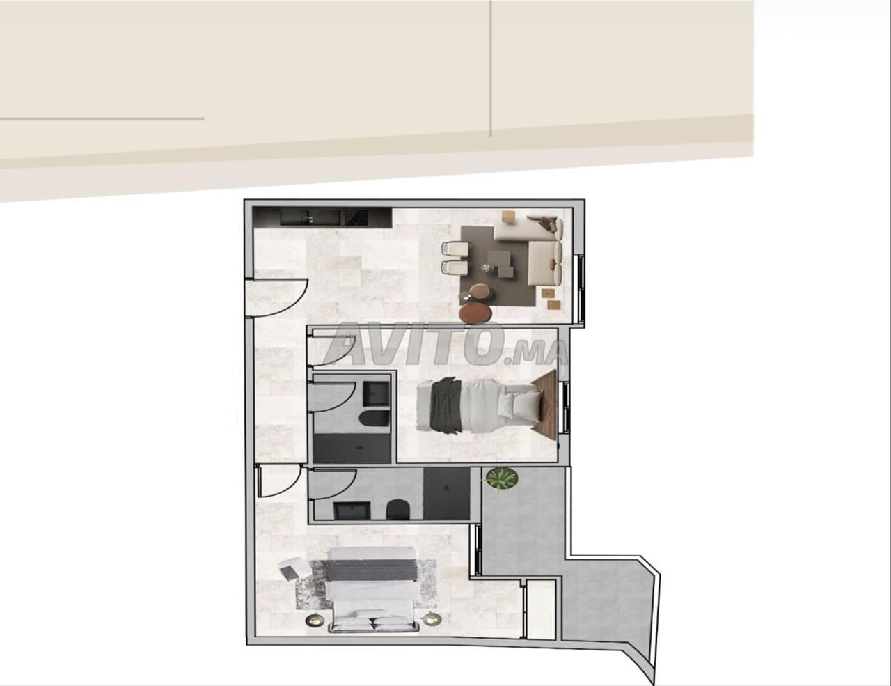 Appartement te koop 55 m² in Casablanca