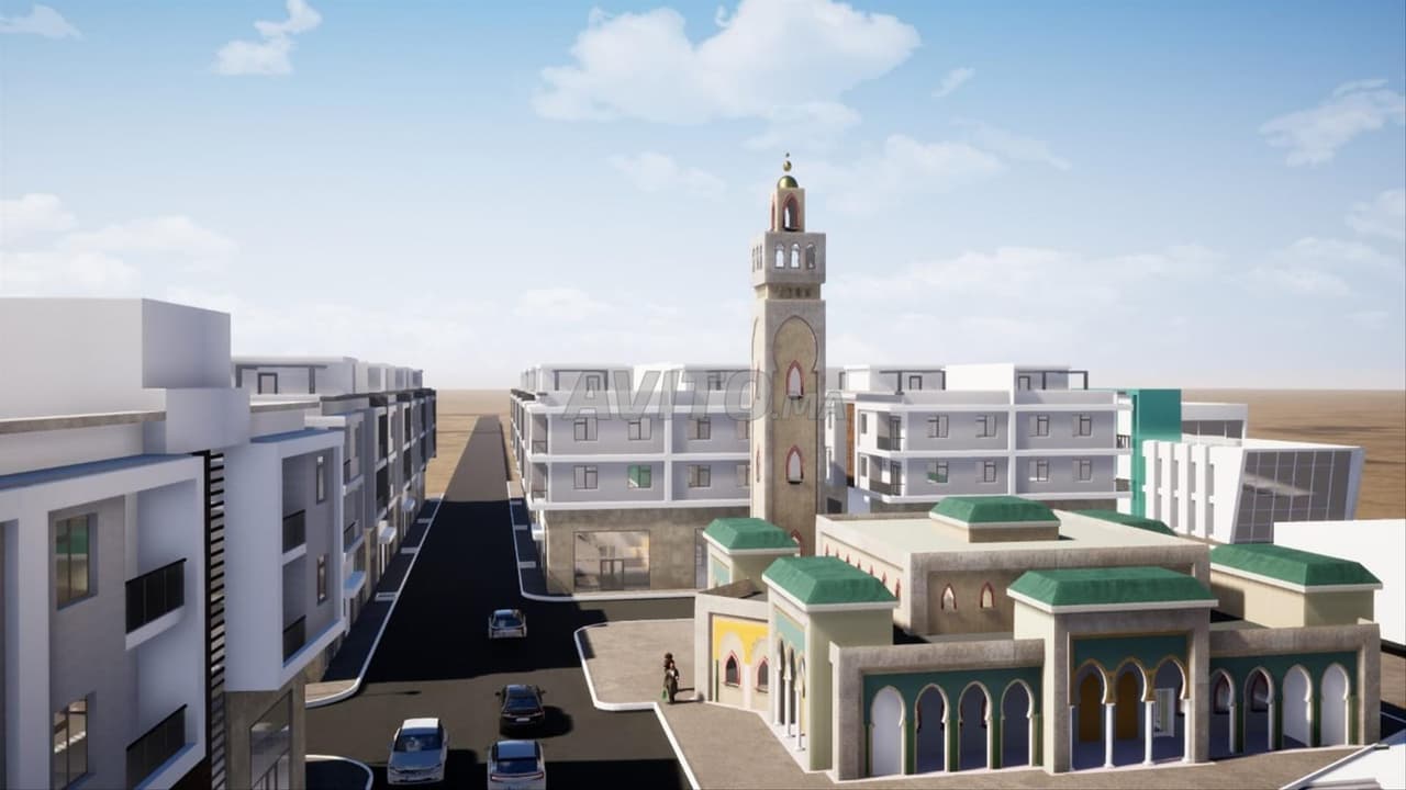 Residential land equipped and titled plot on the seafront in the city of Sidi Ifni