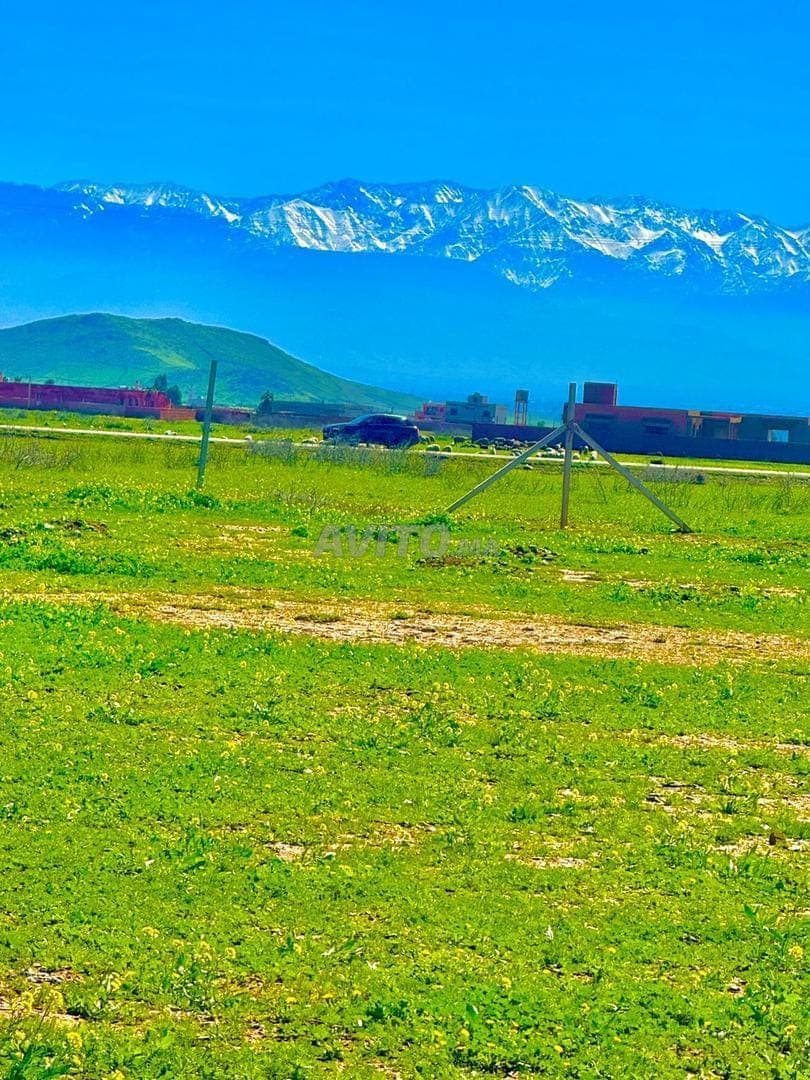 Terrain vue d'exception Marrakech rte de Bourrous