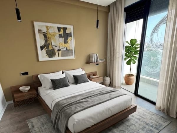 Sale of a beautiful apartment in Palmier. Total area 49 m². Typical Moroccan living room...