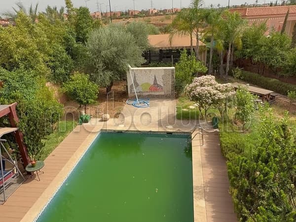 Luxury villa for rent on Route de Fez. 4 pleasant bedrooms. Fully furnished