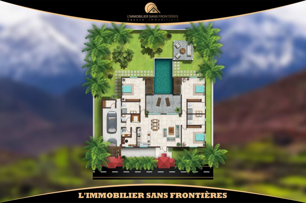 Terrain en zone villa à Agdal, 2 000 m² + 4 000 DHS/m², Marrakech : à vendre