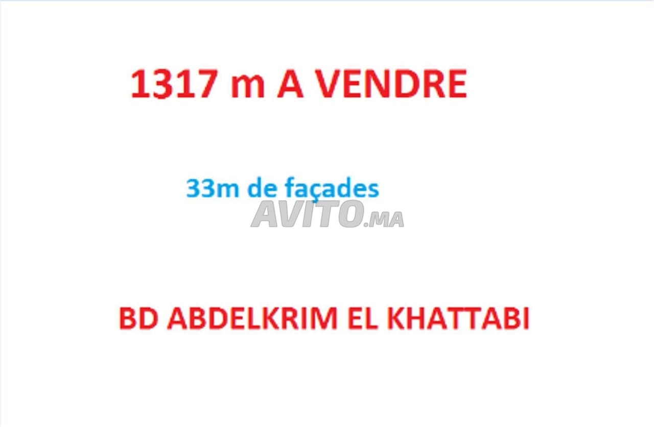 Villa de 1317m sur bd abdelkrim elkhattabi