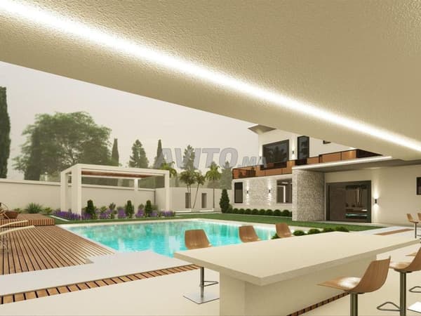 Villa semi finie à vendre, terrain 1900 M2