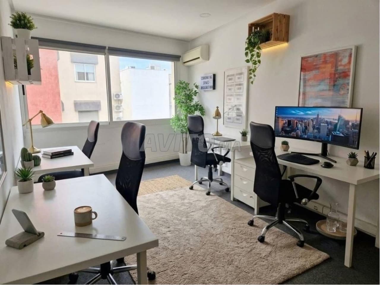 Equipped Office 4 Positions at Sidi Maârouf