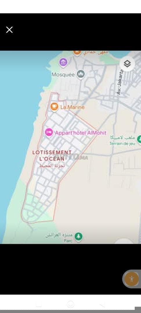 Perceel te koop in Tajziat Al Mohit, wijk Nadhor, Larache