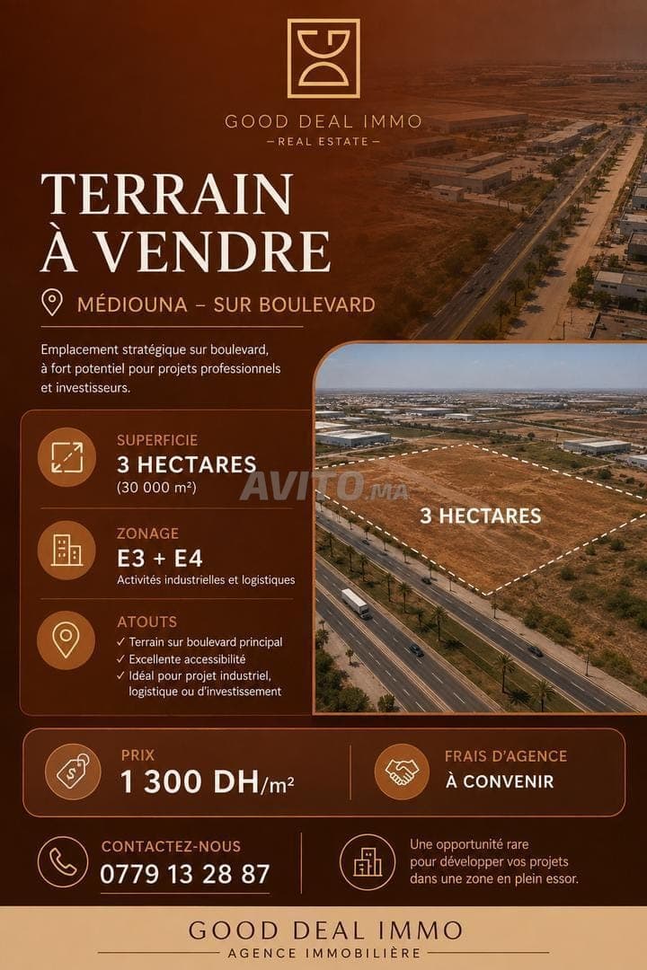 Terrein te koop in Médiouna