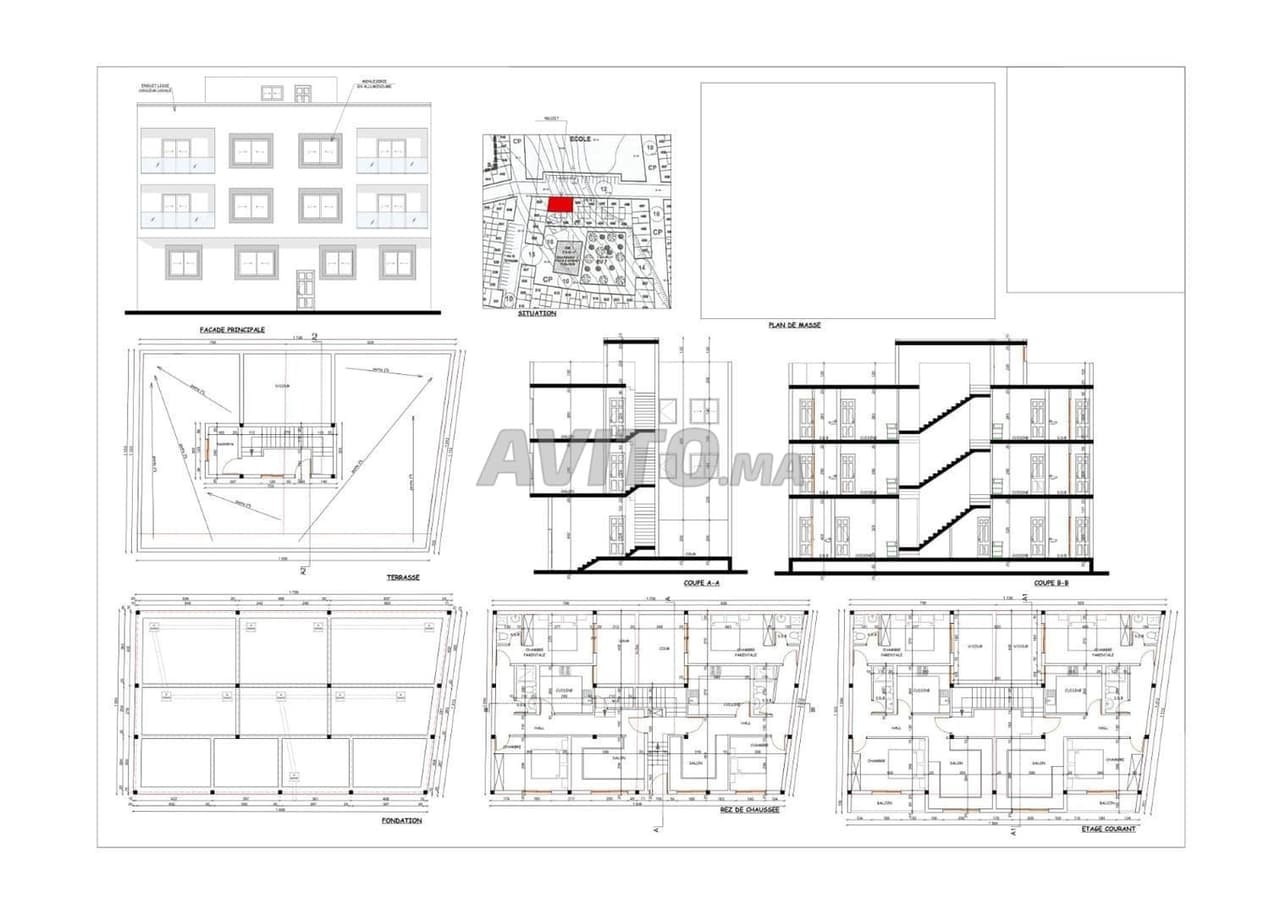 Wohnung zum Verkauf, 72 m² in Agadir