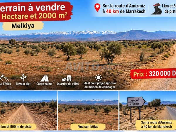 Terrain agricole à vendre à Amizmiz
