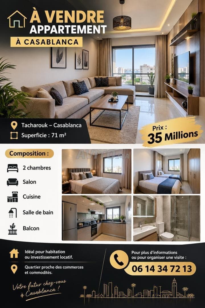 appartement Tacharouk beschikbaar