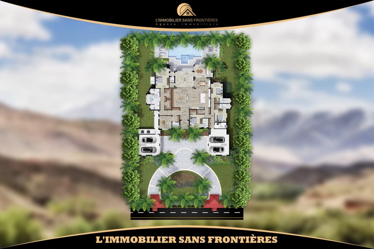 Terrain à vendre à Route de L’Ourika, Marrakech — Zone Villa — 2 000 m²