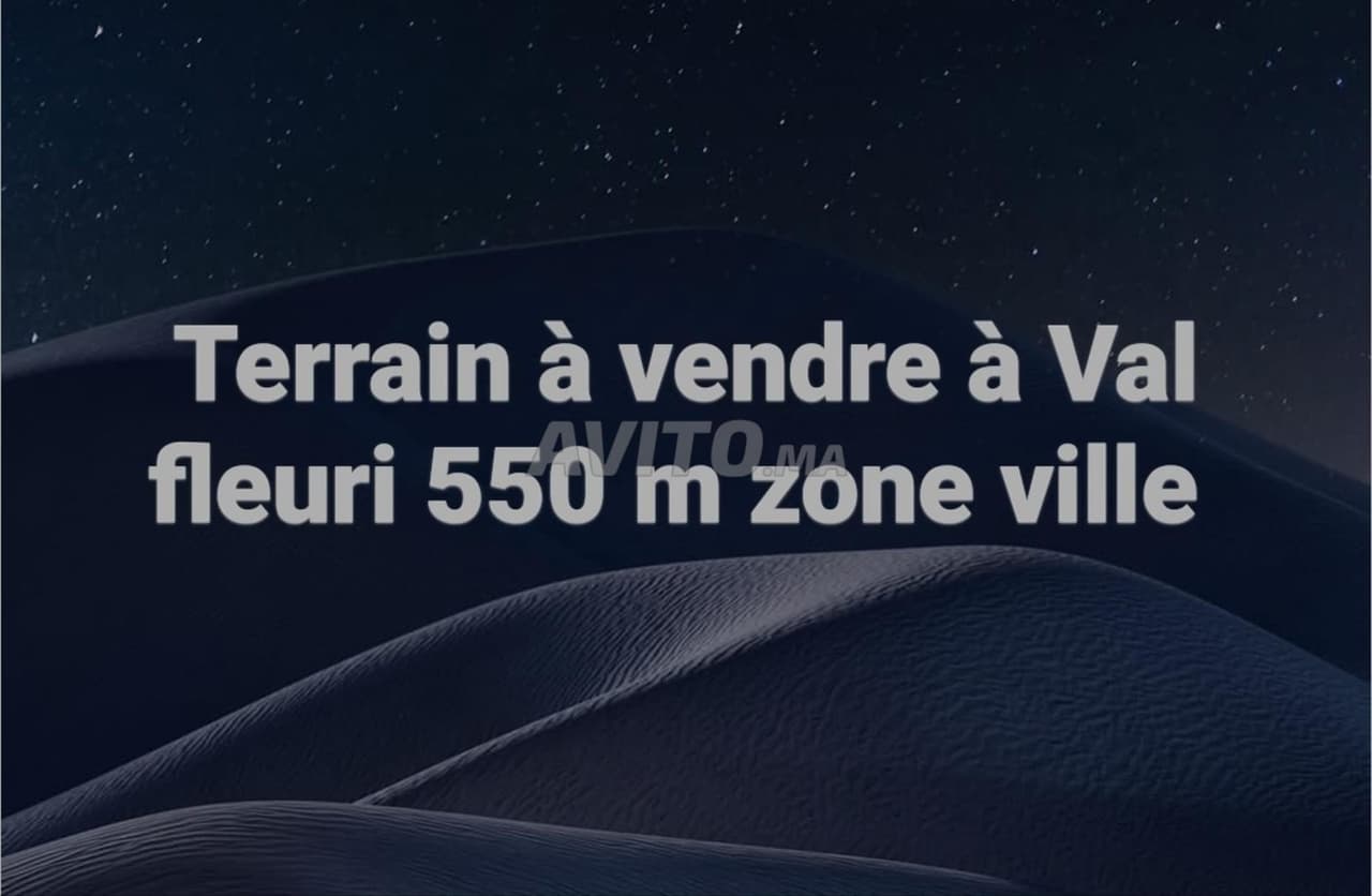 Terrain à vendre à Val fleuri 550 m