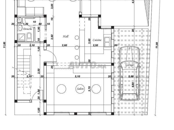 Maison 118m semi finie à vendre à Sport City