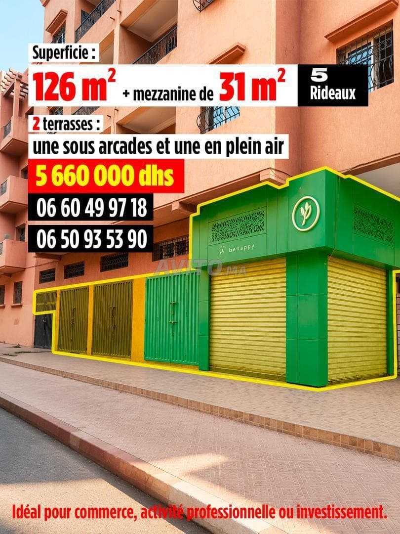 LOCAL COMMERCIAL À VENDRE – CHARAF IZDIHAR