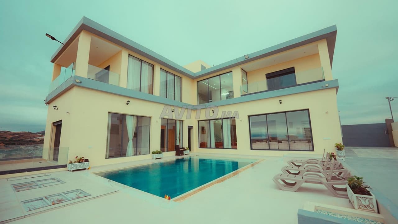 VILLA VUE PANORAMIQUE SUR MER ET TARIFA Oued Alyan