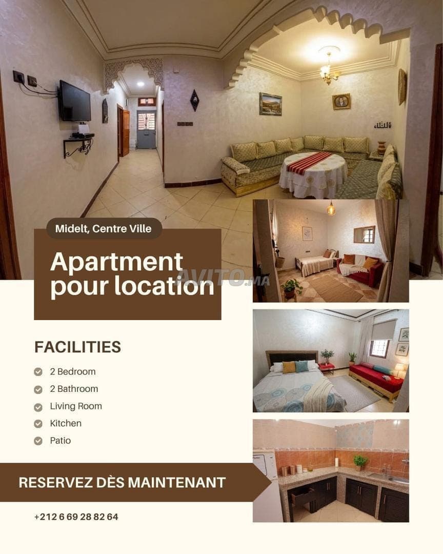 Appartement à louer 90 m² à Midelt