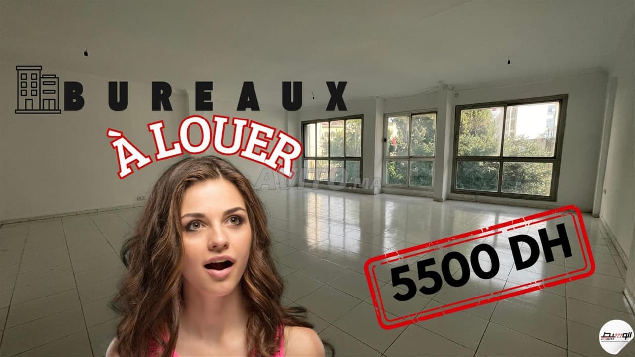 Bureau à louer rue Pasteur superficie 85 m²