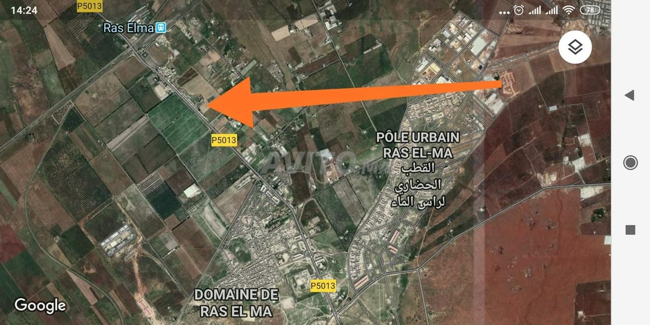 Perceel van 5700 m2 in Ras El Ma FES