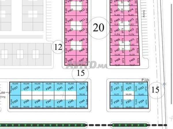 Terrain à vendre deux façades. F351 | Ain Aouda