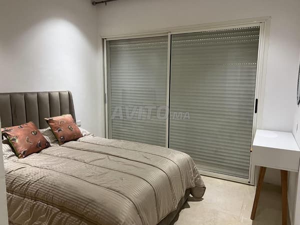 Furnished 2-bedroom apartment with sea and pool view, Sidi Rahal