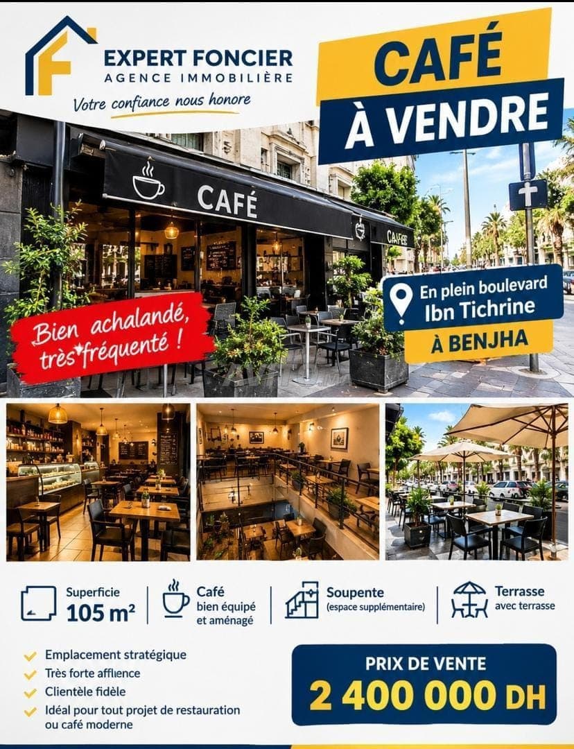 Opportunité café en vente bd ben tachfine