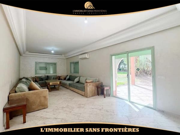 Apartamento amueblado de 112 m² en planta baja con jardín en la Palmeraie – 2 dormitorios, terraza…