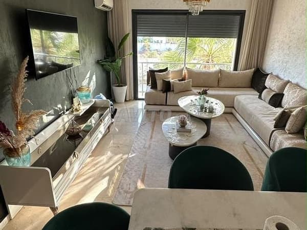 Gemeubileerd Appartement te Huur 90 m² in Dar Bouazza