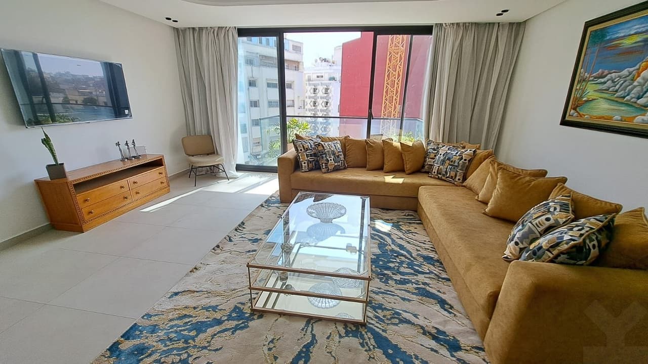 Appartement 127 m² à louer à Casablanca Palmier (Maarif)